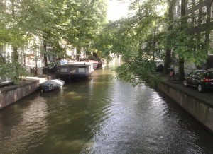 Canal et bateaux, Amsterdam