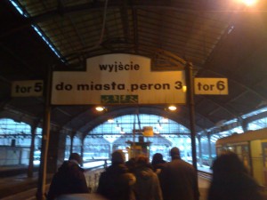 La gare de train Wrocław Główny, Pologne