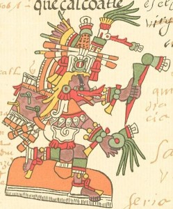 Quetzalcoatl, le dieu Aztèque Serpent à plumes